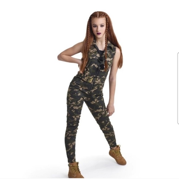 Child Size Large Hip Hop Jumpsuit – Camouflage by Curtain Call Costumes - Picture 1 of 11